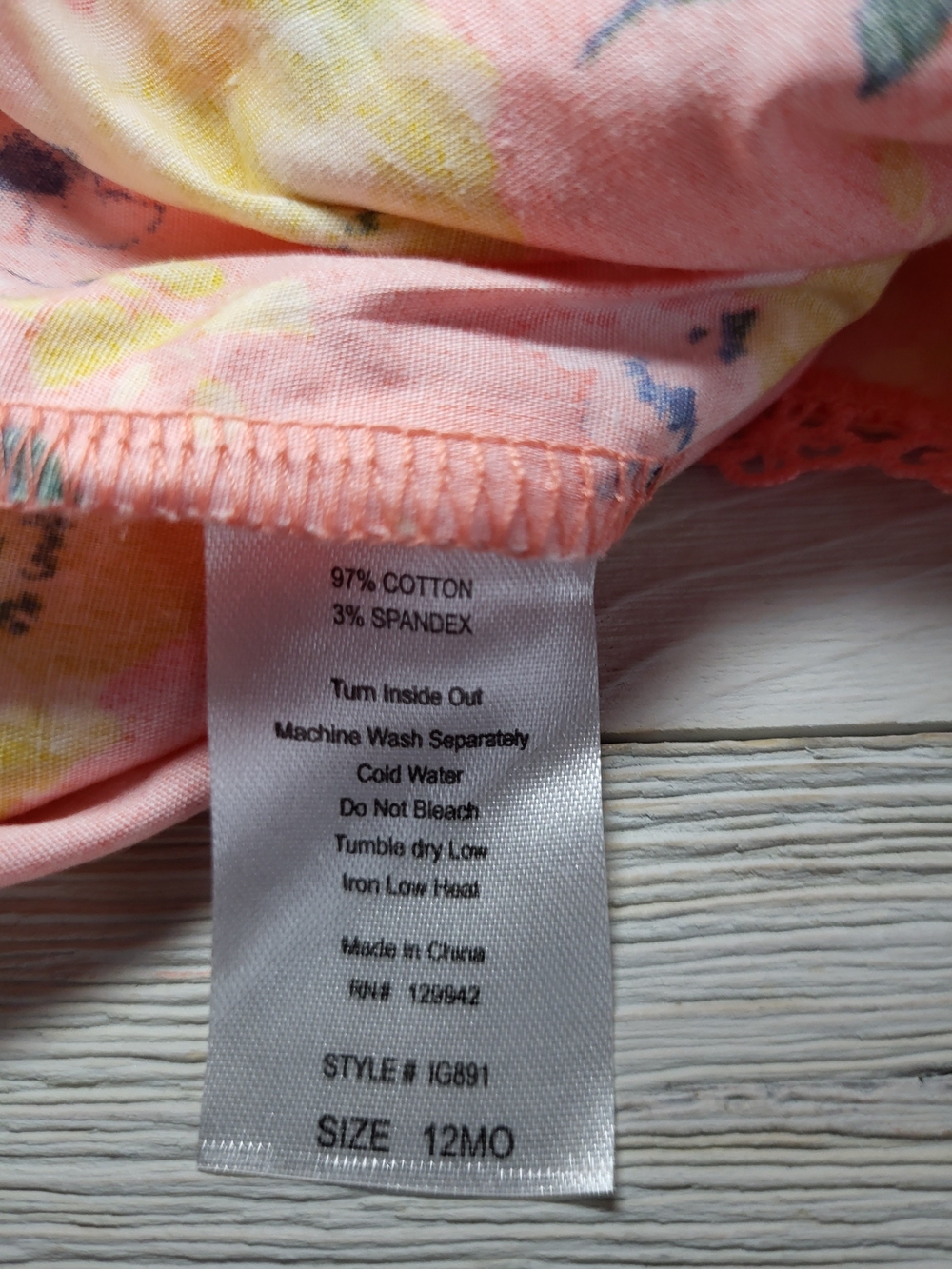 Infant Girl'sl Dress & Romper Old Navy Sunflowers Set Of 2 Baby Outfits 6-12 m. - Picture 7 of 7